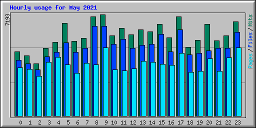 Hourly usage for May 2021