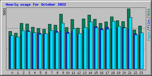Hourly usage for October 2022